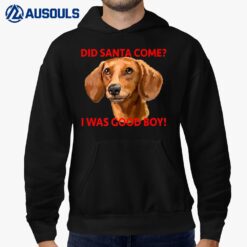 Dachshund Was Good Boy Hoodie