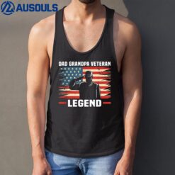 Dad Grandpa Veteran Legend Tank Top