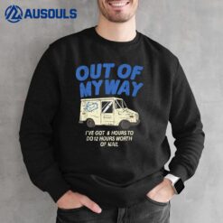 Delivery Driver Clothing Joke Delivery Truck Design Sweatshirt