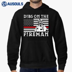 Dibs On The Fireman Funny Wife Girlfriend Firefighter Retro Ver 2 Hoodie