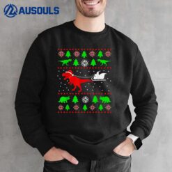 Dinosaur Ugly Christmas Sweater Toddler Kids Boy Xmas T rex Sweatshirt