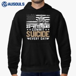 Distressed 22 Veterans Commit Suicide Every Day Hoodie