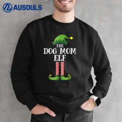 Dog Mom Elf Matching Family Group Christmas Party Pajama Sweatshirt