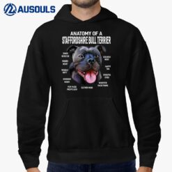 Dogs 365 Anatomy of a Staffordshire Bull Terrier Dog Funny Hoodie