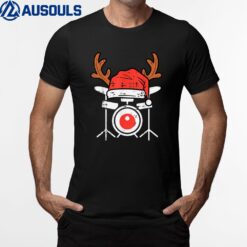 Drums Christmas Music Instrument Band Drummer Rock Xmas T-Shirt