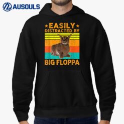 Easily Distracted By Big Floppa Big Caracal Cat Funny Hoodie