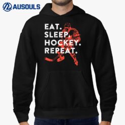 Eat Sleep Hockey Repeat - Gift Hoodie