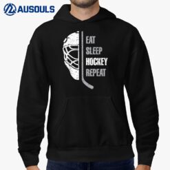 Eat Sleep Hockey Repeat Christmas Hoodie