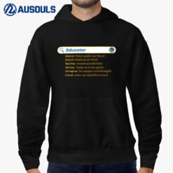 Educator Mentol Helps Guide Our Future Coach Keeps Us On Track Hoodie