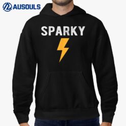 Electrician Gift Funny Sparky Nickname Lightning Bolt Hoodie