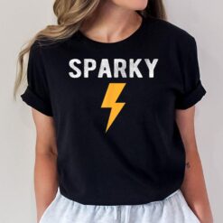 Electrician Gift Funny Sparky Nickname Lightning Bolt T-Shirt