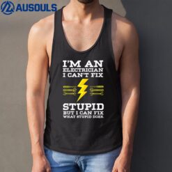 Funny Electrical Design Tank Top