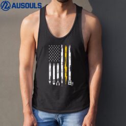 Electrician US Flag Tools for Electricians Tank Top