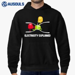 Electricity Explained Volt Ohm Amp Funny Electrician Hoodie