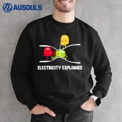 Electricity Explained Volt Ohm Amp Funny Electrician Sweatshirt