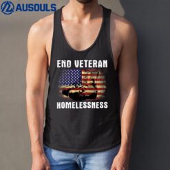 End Veteran Homelessness Vet American Flag Homeless Veteran Ver 1 Tank Top