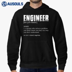 Engineer Definition Funny Engineering Gift Funny Engineer Hoodie