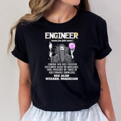 Engineer Funny Mechanical Civil Engineering Wizard T-Shirt