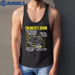 Engineer's Brain Funny Engineering Games Process Funny Tank Top