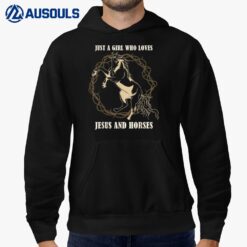 Equestrian Women Just A Girl Who Loves Jesus And Horses Hoodie