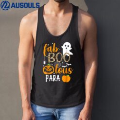 Fab Boo Lous Para Ghost Funny Halloween Costume Teaching Tank Top