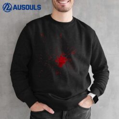 Fake Blood Splatter Halloween Sweatshirt