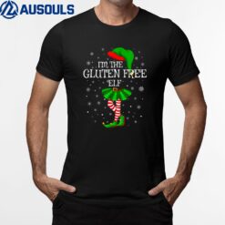 Family Matching Women Girls The Gluten Free Elf Christmas T-Shirt