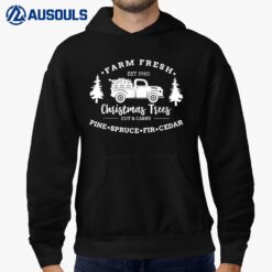 Farm Fresh Christmas Trees Xmas Hoodie