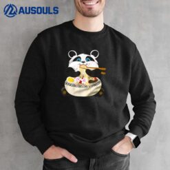 Fat Panda Eating Ramen Noodle Bowl With Chopsticks Sweatshirt
