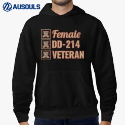 Female Dd-214 Veteran Ver 2 Hoodie