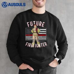 Female Firefighter Thin Red Line for Future Firefighters Sweatshirt