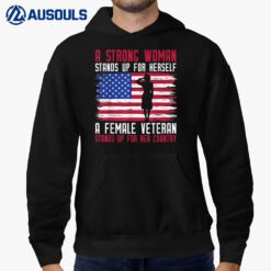 Female Veteran USA Hoodie