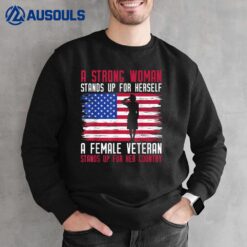 Female Veteran USA Sweatshirt