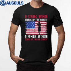 Female Veteran USA T-Shirt