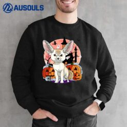 Fennec Fox Halloween Witch Pumpkin Sweatshirt