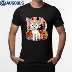 Fennec Fox Halloween Witch Pumpkin T-Shirt