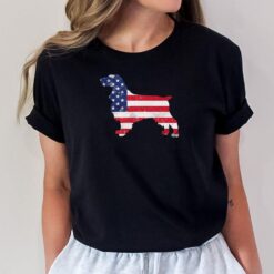 Field Spaniel American Flag 4th Of July Dog T-Shirt