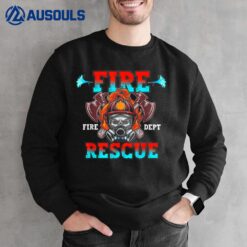 Fire Rescue Fire Fighter Fireman Kids Youth Adult Fire Dept Sweatshirt