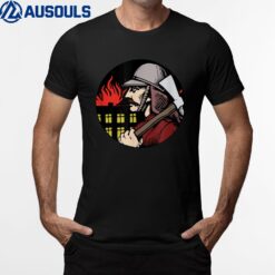 Firefighter Comic Icon T-Shirt