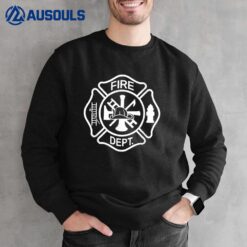 Firefighter Fire Dept Badge Design Sweatshirt