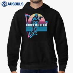 Firefighter Firefighting Retro Hoodie