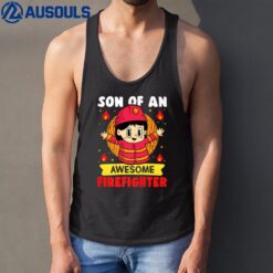 Firefighter Son Of An Awesome Firefighter Tank Top