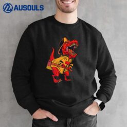 Firefighter T Rex Cute Dinosaur Wearing Firefighters Clothes Sweatshirt