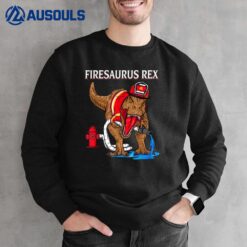 Firefighter T Rex Dinosaur Kids Gifts  For Fireman Boys Sweatshirt