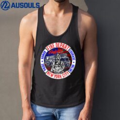 Firefighter Truck Gear Fire Department New York Firefighters Tank Top