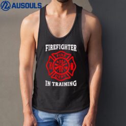 Firefighter in Training Fireman Toddler Fire Fighter Tank Top