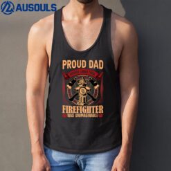 Fireman Firewoman Hero - Firefighter Dad Saying Firefighter Tank Top