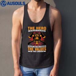 Fireman Firewoman hero - Firefighter saying Firefighter Ver 1 Tank Top