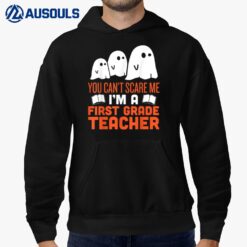 First Grade Teacher  Halloween Ghost Hoodie