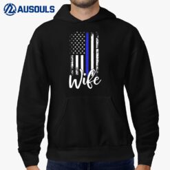 Flag Wife Police wife Blue Wife Policeman Hoodie